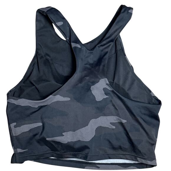 Athleta Freestyle Longline Camo Sports Bra Black‎ Size Small - Picture 5 of 6